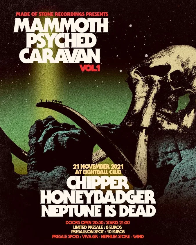 MAMMOTH PSYCHED CARAVAN VOL.1 POSTER